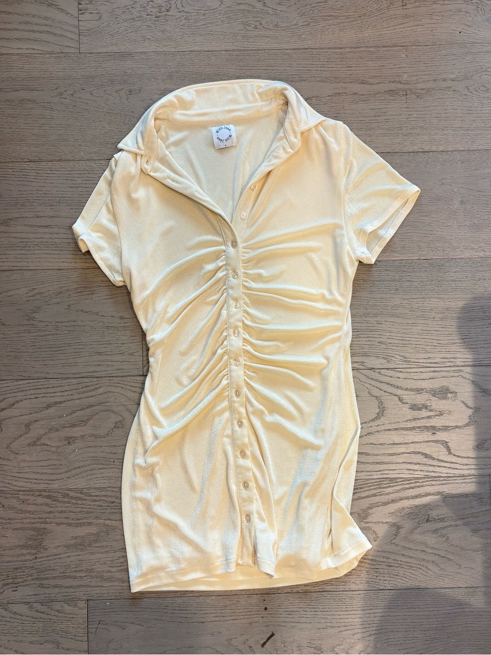 With Jean Butter Yellow Dress